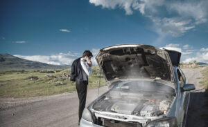Voiture moteur chaud