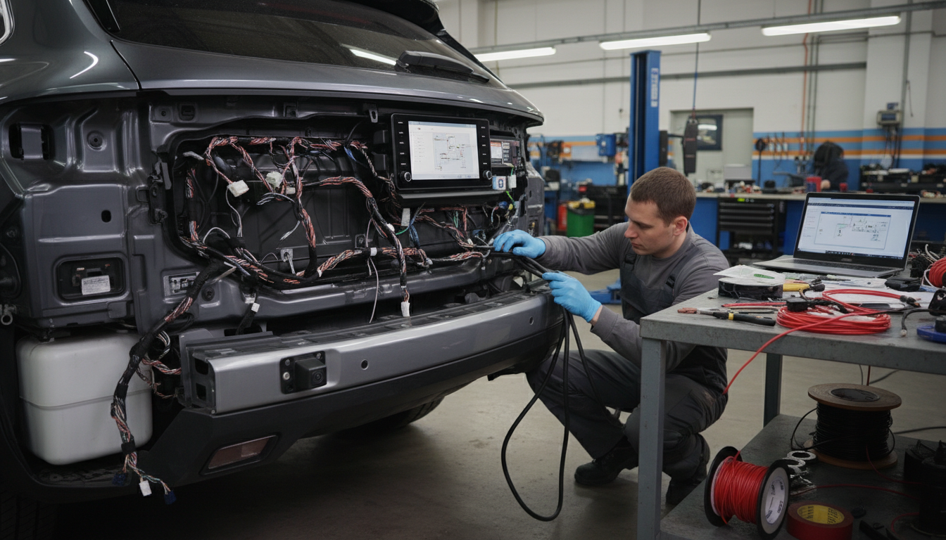 découvrez notre guide complet pour un schéma de branchement clair et simple, idéal pour installer votre caméra de recul avec succès et en toute sécurité.